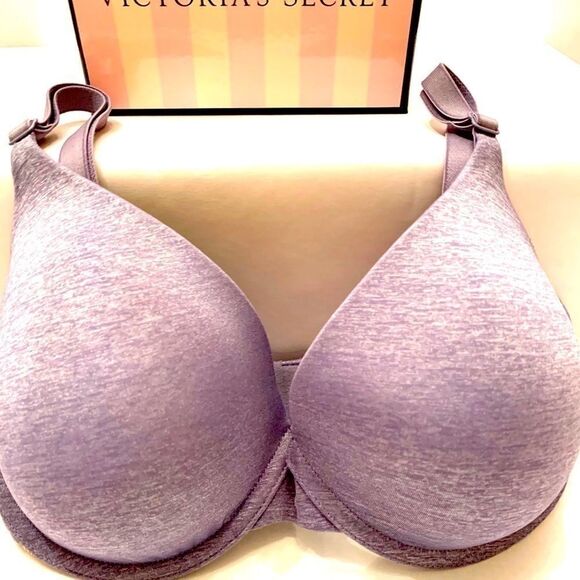 VICTORIAS SECRET BLUE UPLIFT SEMI DEMI 32DD - Picture 1 of 4